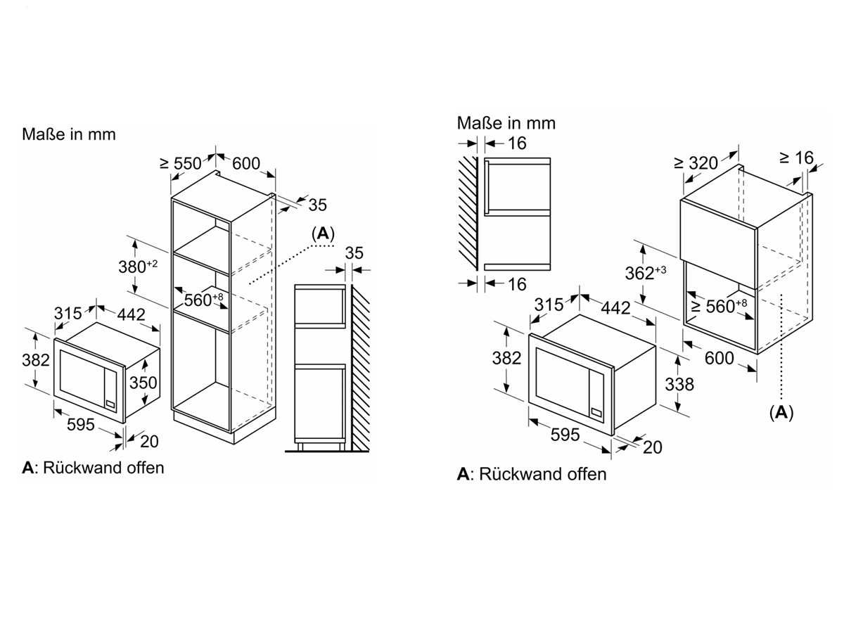 Bosch BFL623MB3 Einbau-Mikrowelle schwarz