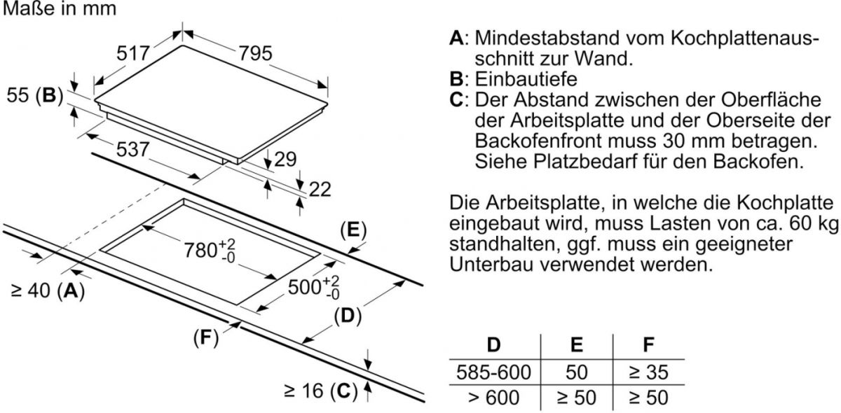 Bosch HBD634CS81 Einbau-Backofenset Induktion 80cm  EEK:A