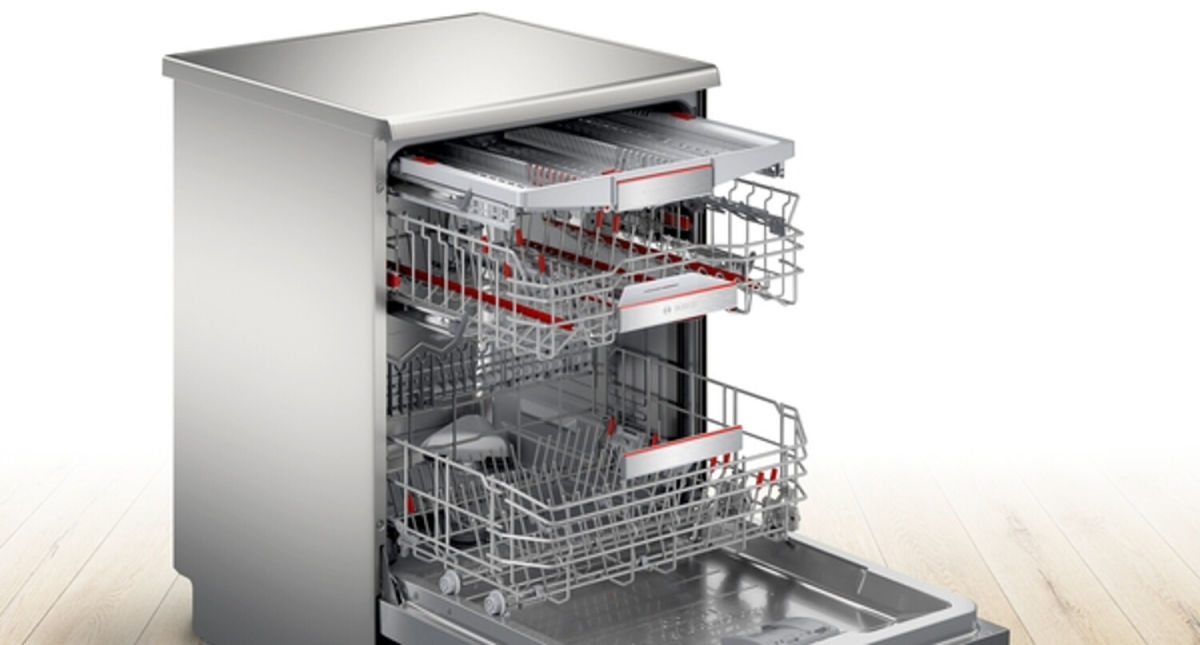 Bosch SMS8YCI03E Geschirrspüler Silver Inox EEK:B