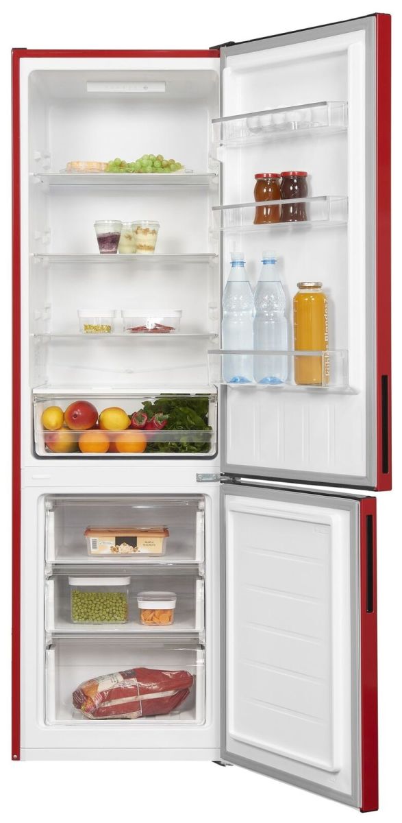 Exquisit KGC260-75-LF-E-050E rot Kühl-Gefrierkombination EEK:E