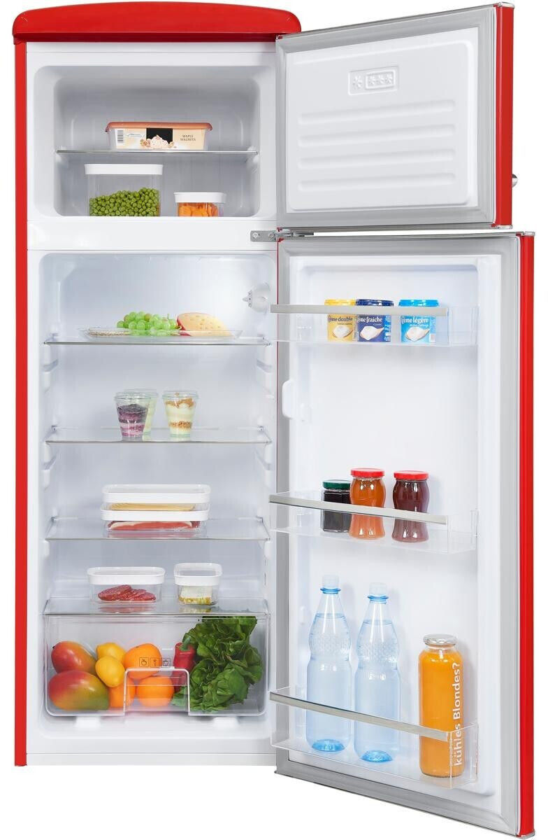 Exquisit RKGC270-45-H-160E rot Kühl-Gefrierkombination EEK:E