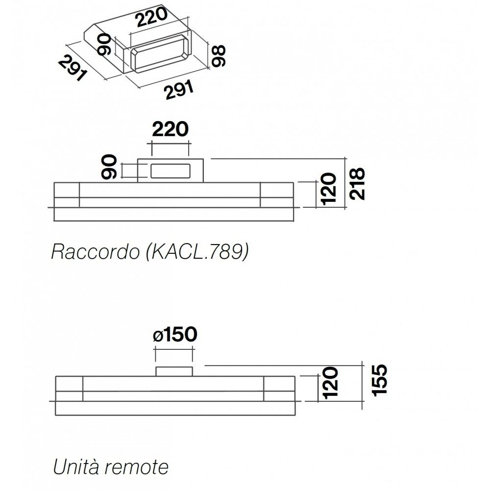 Falmec Alba Umluft Decklüfter 120cm weiß