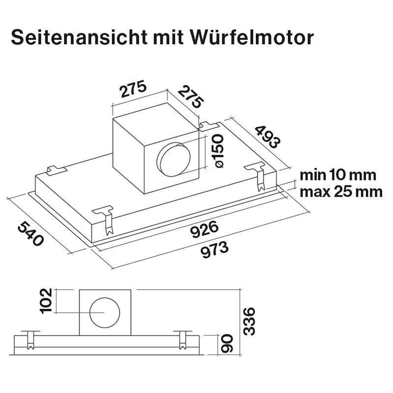 Falmec Nuvola 90 Deckenlüfter 90cm weiß EEK:C