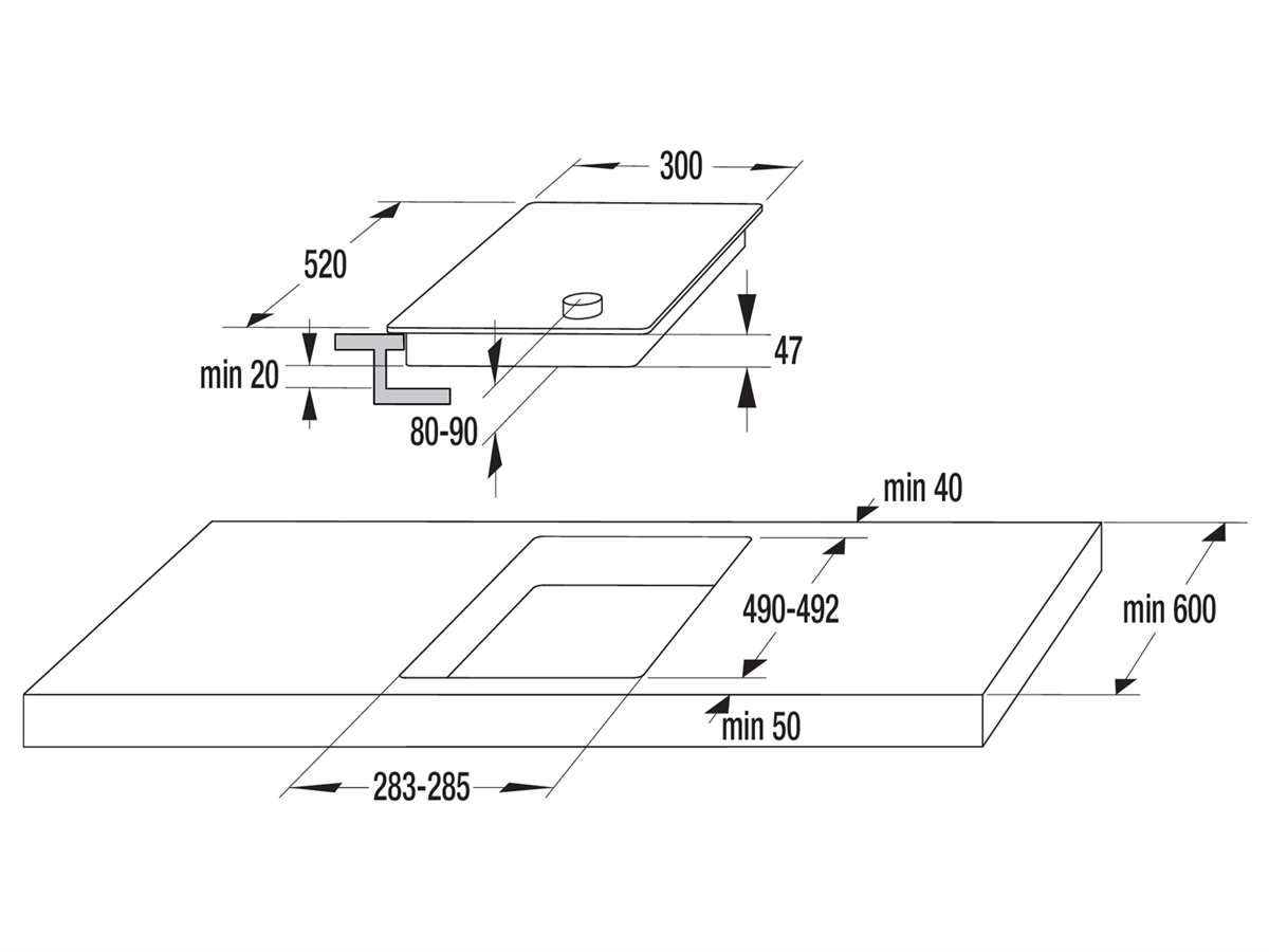 Gorenje EC321BCSC Glaskeramikkochfeld Domino 30cm autark
