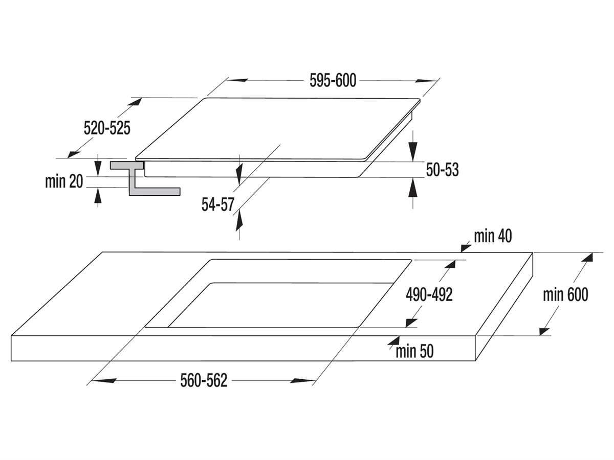 Gorenje ECT643BX Glaskeramikkochfeld 60cm autark Edelstahl