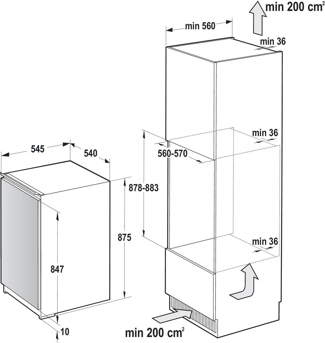 Gorenje RI2092E1 Einbau-Kühlschrank EEK:F