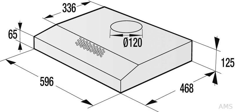 Gorenje WHU629EW/S Unterbauhaube weiß 60cm EEK:B