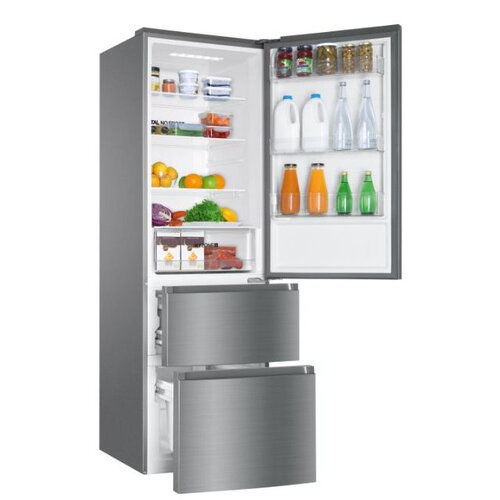 Haier HTR3619ENMN Kühl-Gefrierkombination silber EEK:E Haier HTR3619ENMN Kühl-Gefrierkombination silber EEK:E