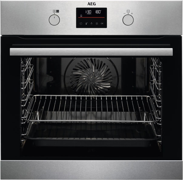 AEG BPB355060M Einbau-Backofen Edelstahl Pyro SteamBake EEK:A+ AEG BPB355060M Einbau-Backofen Edelstahl Pyro SteamBake EEK:A+