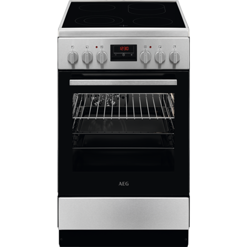 AEG CCB54481BM Standherd Glaskeramik Edelstahl 50cm EEK:A