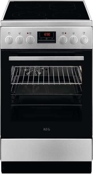 AEG CCB54482BM Standherd Glaskeramik Edelstahl 50cm EEK:A