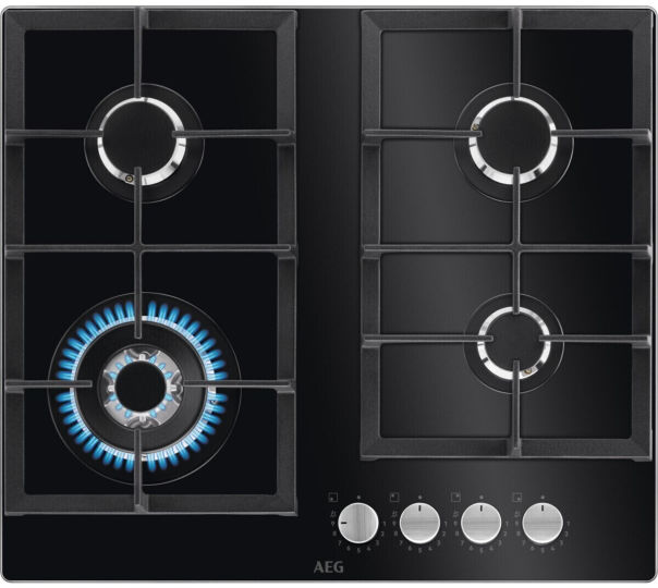 AEG HKB64420NB Gaskochfeld autark 60cm Glas AEG HKB64420NB Gaskochfeld autark 60cm Glas