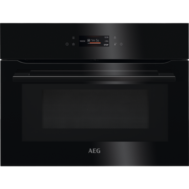 AEG KMK761080B Kompaktbackofen Mikrowelle schwarz