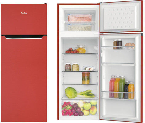Amica DT 374 160 R Kühlgefrierkombination rot EEK:E