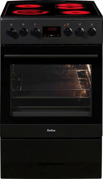 Amica SHC 11503 SM Standherd Glaskeramik schwarz 50cm EEK:A Amica SHC 11503 SM Standherd Glaskeramik schwarz 50cm EEK:A