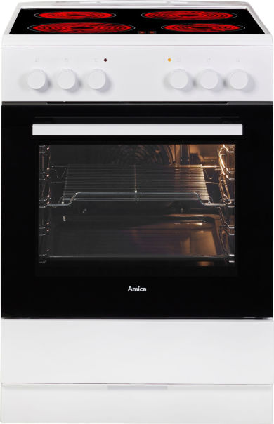 Amica SHC 913 011 W Standherd weiß Glaskeramik