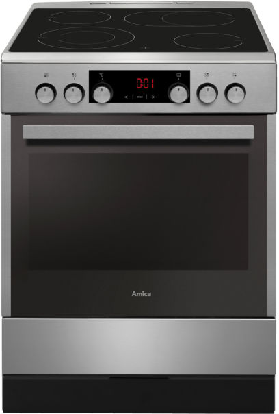 Amica SHC 914 100 E Standherd Glaskeramik Edelstahl EEK:A