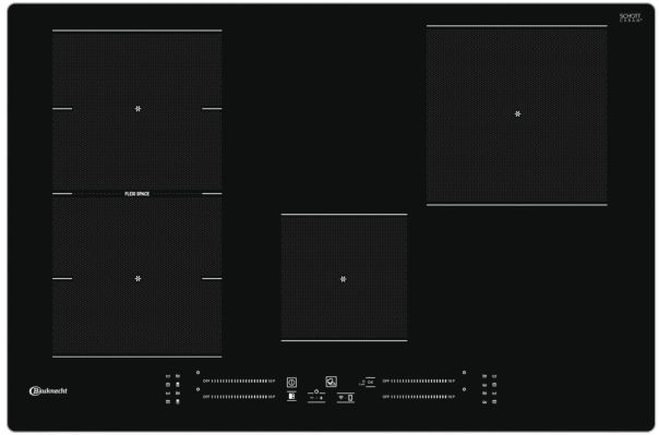 Bauknecht BS 2977F AL Induktionskochfeld FlexiSpace Alurahmen 77cm autark