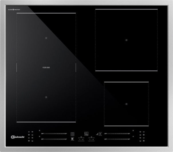 Bauknecht BS 5760C CPFT Induktionskochfeld Edelstahl FlexiDuo autark 60cm