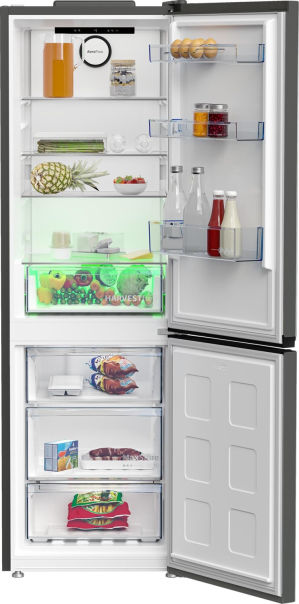 Beko B5RCNA366HG Kühlgefrierkombi manhattan grau 187cm EEK:C Beko B5RCNA366HG Kühlgefrierkombi manhattan grau 187cm EEK:C