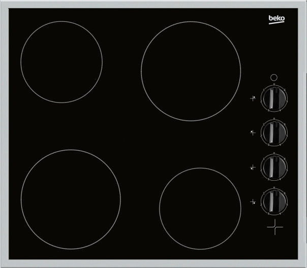 Beko HIC 64100 X Glaskeramik-Kochfeld Edelstahl Kenbel 60cm Beko HIC 64100 X Glaskeramik-Kochfeld Edelstahl Kenbel 60cm