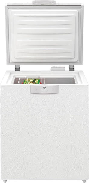 Beko HSM14550 Gefriertruhe 148L weiß EEK:D