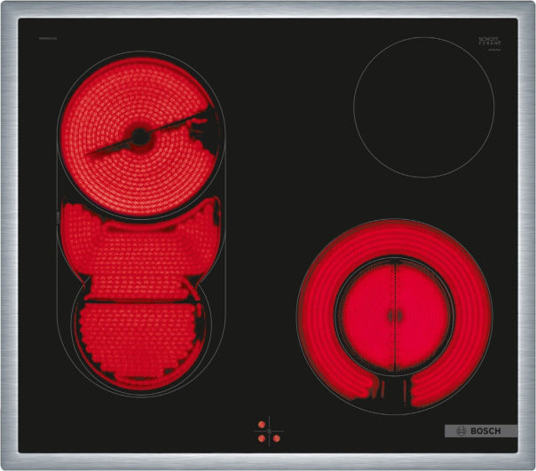 Bosch NKM645GA2E Glaskeramik Kochfeld Edelstahl 60cm