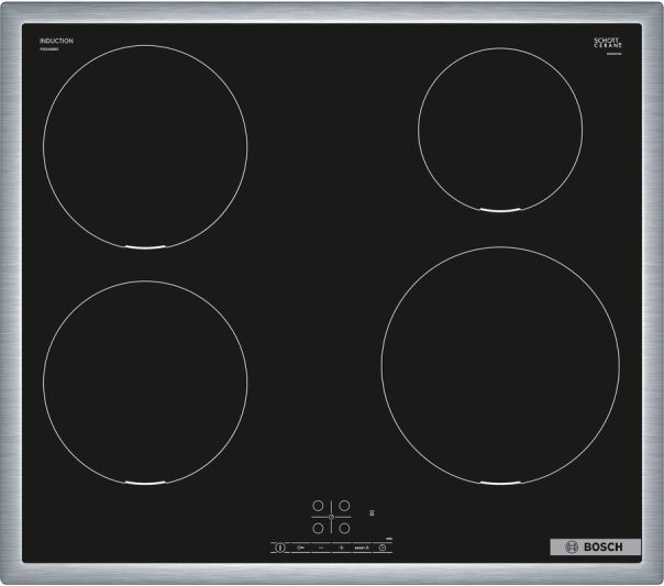 Bosch PIE645BB5E Induktionskochfeld Edelstahl 60cm Bosch PIE645BB5E Induktionskochfeld Edelstahl 60cm