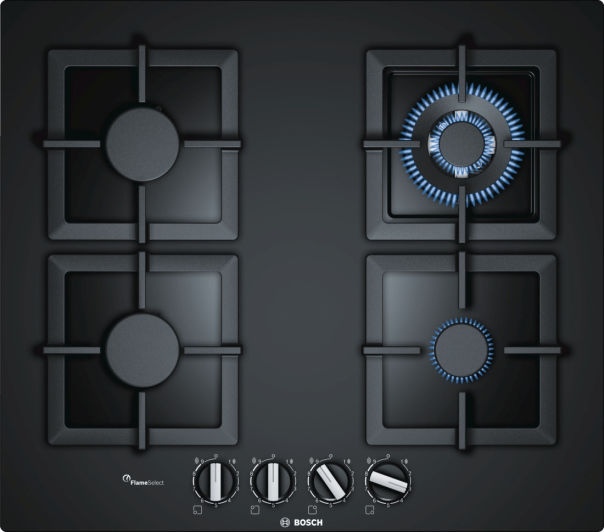 Bosch PPH6A6B20 Gaskochfeld Glaskeramik 60cm schwarz 60cm autark Bosch PPH6A6B20 Gaskochfeld Glaskeramik 60cm schwarz 60cm autark