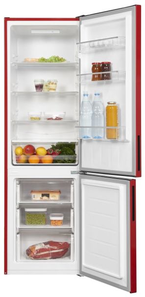 Exquisit KGC260-75-LF-E-050E rot Kühl-Gefrierkombination EEK:E