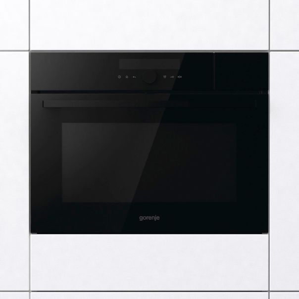 Gorenje BCMS598S19BG Kombi-Kpmpakt-Dampfbackofen mit Mikro schwarz Gorenje BCMS598S19BG Kombi-Kpmpakt-Dampfbackofen mit Mikro schwarz