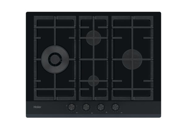 Haier HAVG5D4HB Gaskochfeld 60cm autark Glas schwarz