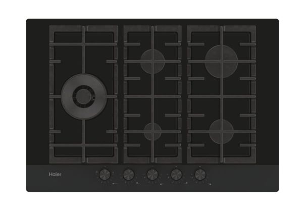 Haier HAVG7WL4HB Gaskochfeld 70cm autark Glas schwarz