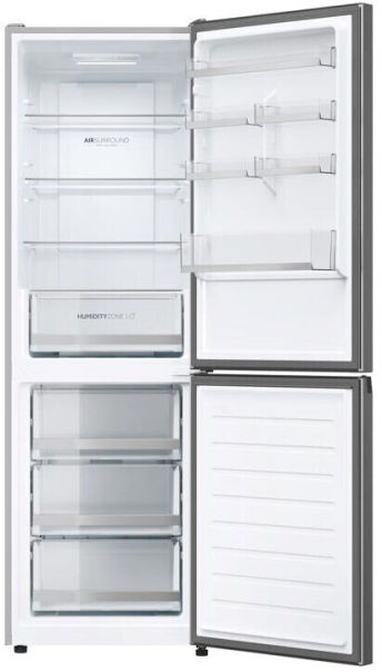 Haier HDW1618DNPK Kühlgefrierkombination silber EEK:D