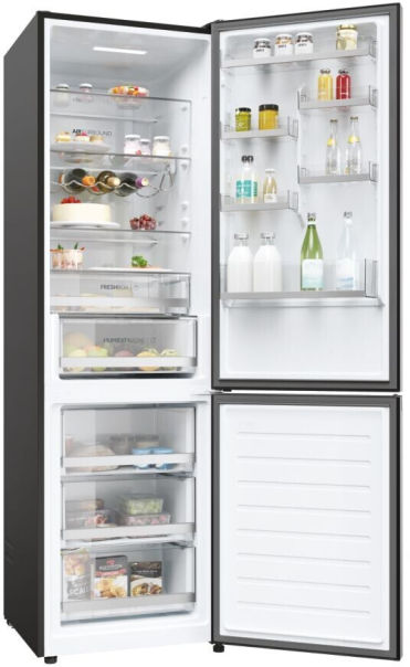 Haier HDW5620CNPD Kühlgefrierkombination silber EEK:C Haier HDW5620CNPD Kühlgefrierkombination silber EEK:C