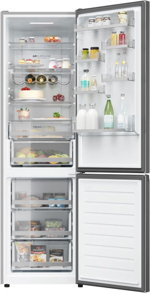 Haier HDW5620CNPK Kühlgefrierkombination silber EEK:C