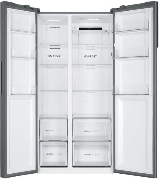 Haier HSR3918ENPG Side by Side Gentle Silver EEK:E Haier HSR3918ENPG Side by Side Gentle Silver EEK:E