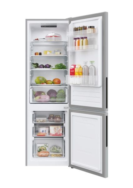 Hoover HOCT3L517ES Kühl-Gefrierkombination silber EEK:F