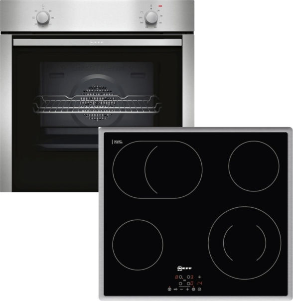 Neff XB16 Backofen-Set Glaskeramik Edelstahl 60cm EEK:A