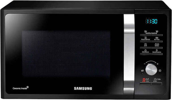 Samsung MG28F303TAK Grill-Mikrowelle silber-schwarz Samsung MG28F303TAK Grill-Mikrowelle silber-schwarz