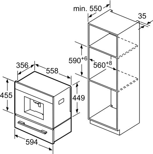 Siemens CT636LES6 Einbau-Kaffeevollautomat