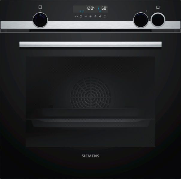 Siemens HR578G5S6 Einbau-Backofen mit Dampf Edelstahl schwarz EEK:A Siemens HR578G5S6 Einbau-Backofen mit Dampf Edelstahl schwarz EEK:A