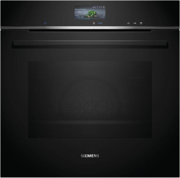 Siemens HR776G1B1 Einbau-Backofen mit Dampf schwarz EEK:A+ Siemens HR776G1B1 Einbau-Backofen mit Dampf schwarz EEK:A+