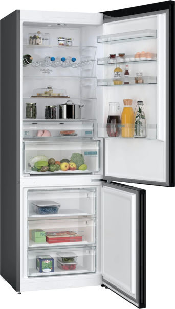 Siemens KG49NXXCF Kühl-Gefrierkombination BlackSteel EEK:C