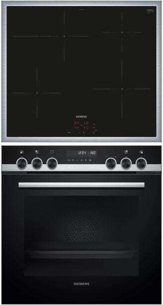 Siemens PQ521IA02 Herdset Induktion Edelstal 60cm EEK:A Siemens PQ521IA02 Herdset Induktion Edelstal 60cm EEK:A