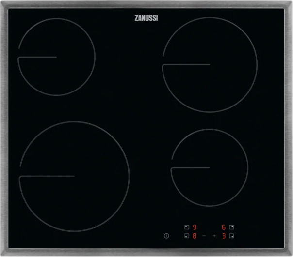 Zanussi ZHRN641X Glaskeramikkochfeld autark 60cm Rahmen Zanussi ZHRN641X Glaskeramikkochfeld autark 60cm Rahmen