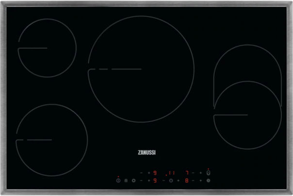 Zanussi ZHRN893X Glaskeramikkochfeld Edelstahl 80cm autark