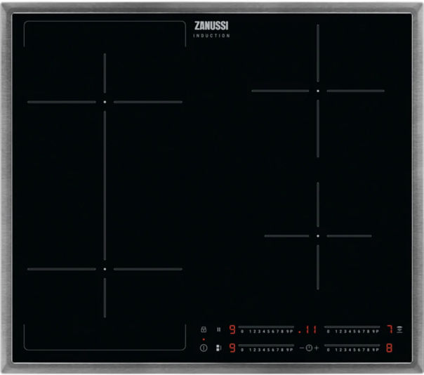 Zanussi ZIFN644X Induktionskochfeld Edelstahl 60cm autark