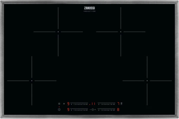 Zanussi ZITN844X Induktionskochfeld Edelstahlrahmen 80cm autark