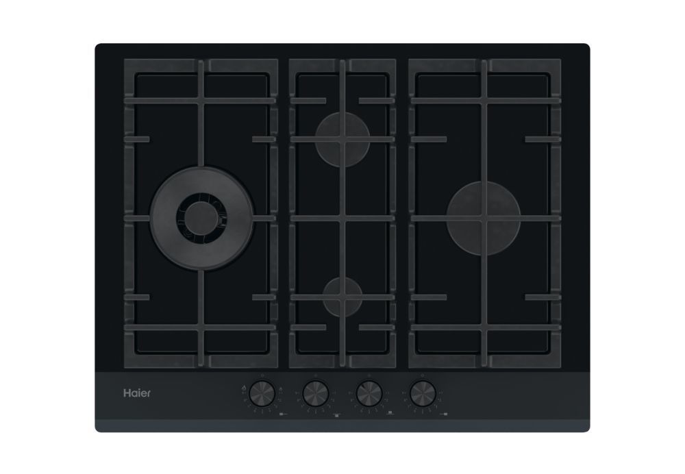 Haier HAVG5D4HB Gaskochfeld 60cm autark Glas schwarz